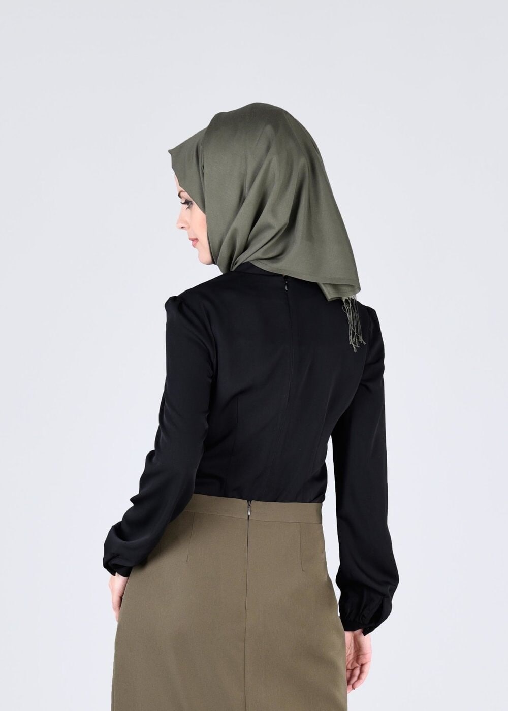 Tesettür giyim SİYAH T 4588 6384 Tesettür  Bluz-Alv Fashion