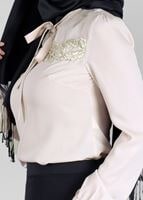 Tesettür giyim EKRU T 4588 6384 Tesettür  Bluz-Alv Fashion