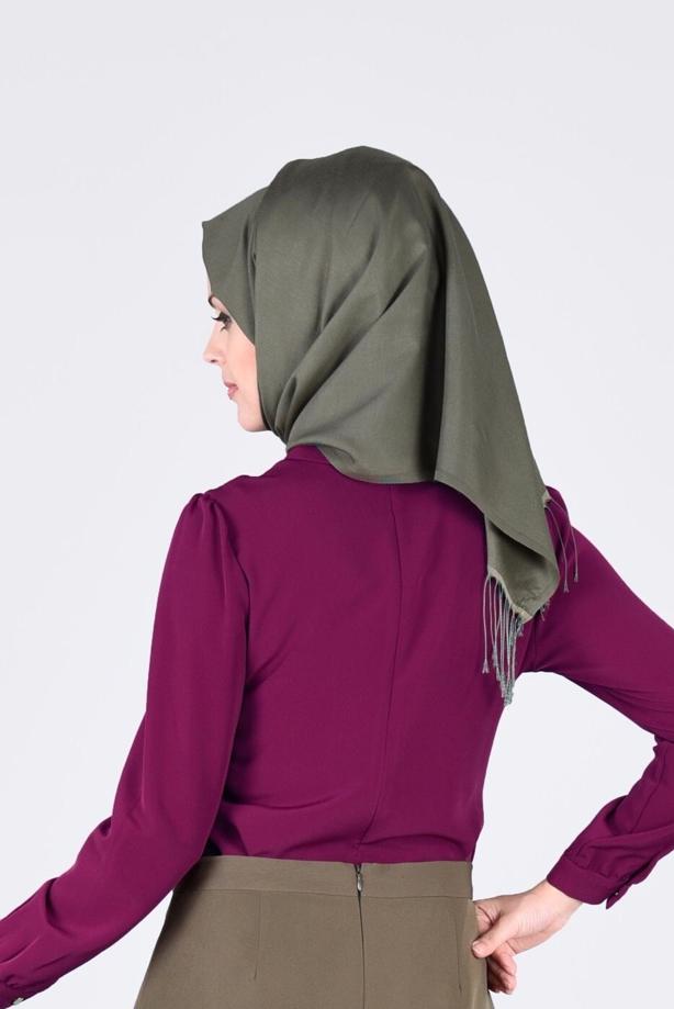 Vêtements hijab  EMBROIDERY DETAIL BLOUSE 4975  - TRENDTESETTÜR
