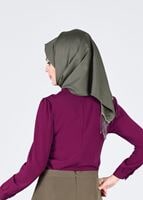 Vêtements hijab POURPRE BLOUSE DÉTAILS BRODÉS 4975