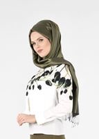Hijab clothing CREAM LILLY PATTERN BLOUSE 5165 