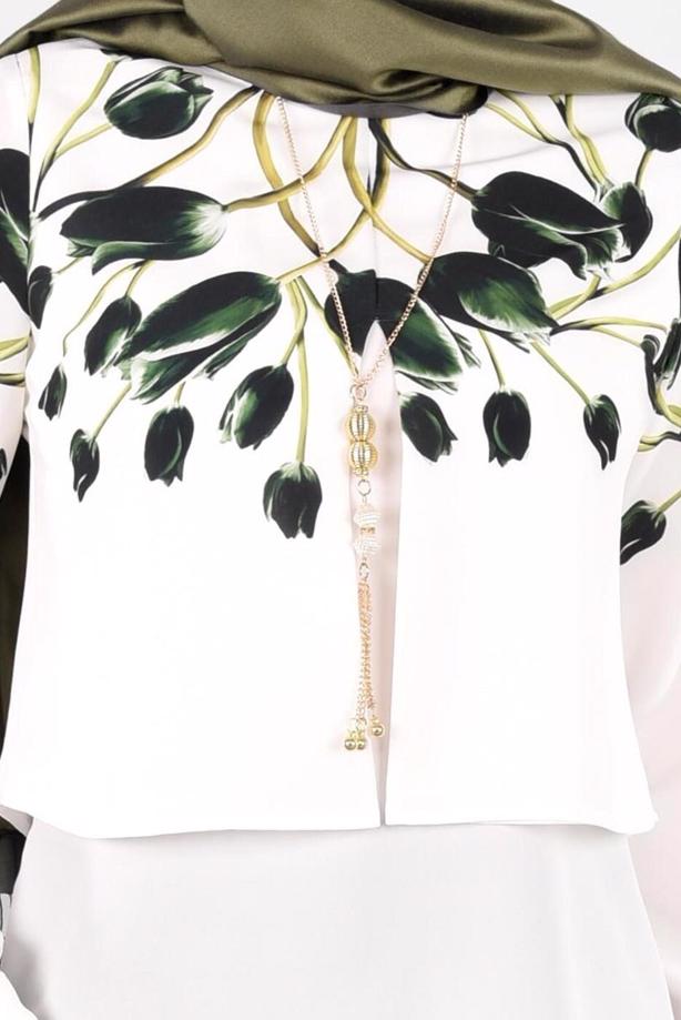 Vêtements hijab  LILLY PATTERN BLOUSE 5165  - TRENDTESETTÜR