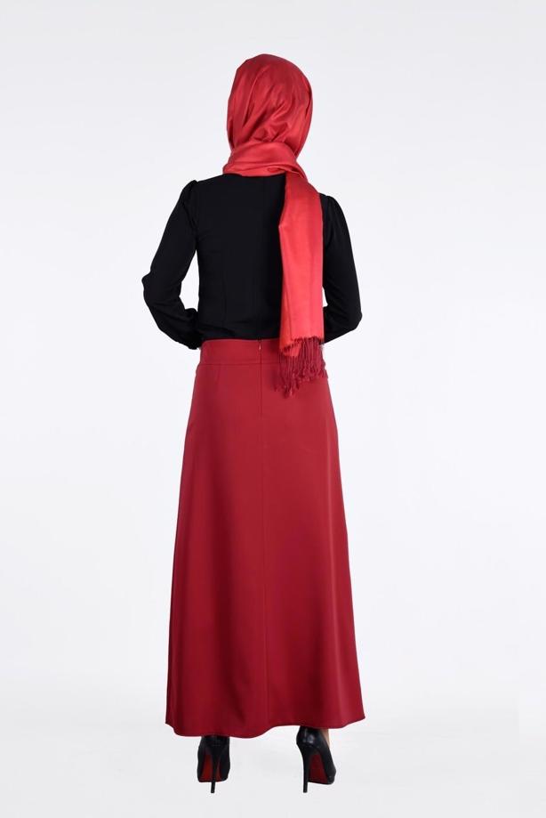 Vêtements hijab  EMBROIDERY DETAIL BUTTONED BLOUSE 5875  - TRENDTESETTÜR