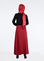 Vêtements hijab NOIR BLOUSE À BOUTONS AVEC DÉTAILS BRODÉS 5875