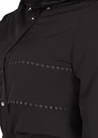 Tesettür giyim SİYAH GÜPÜR DETAYLI BLUZ 8381 