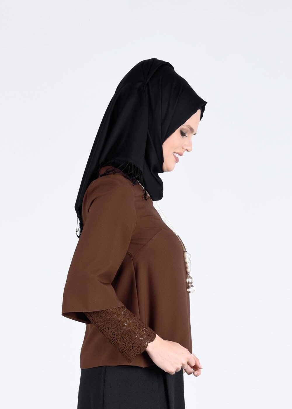 Vêtements hijab TABA T 9131 Kasırga-Dantelli Bluz