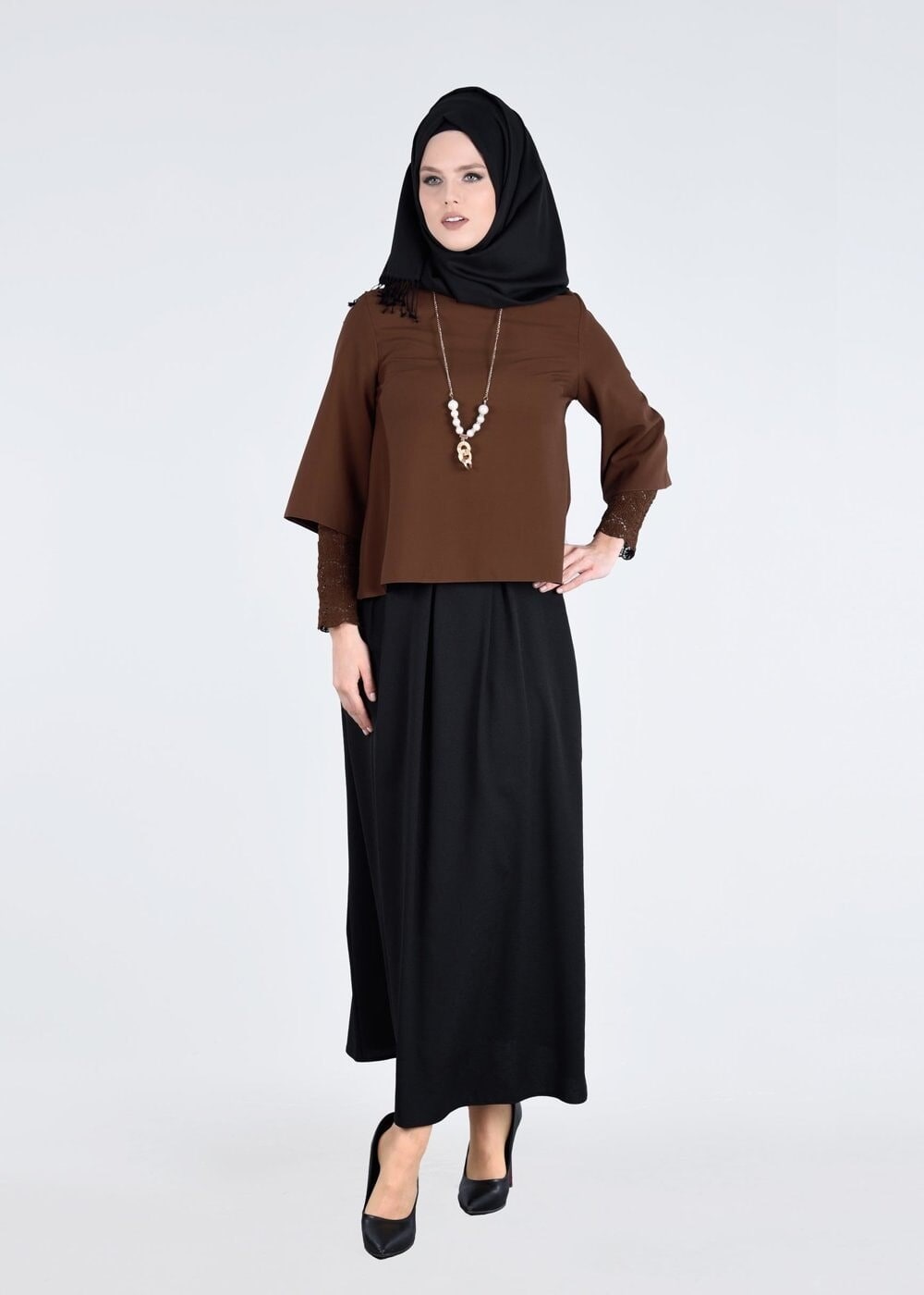 Vêtements hijab TABA T 9131 Kasırga-Dantelli Bluz