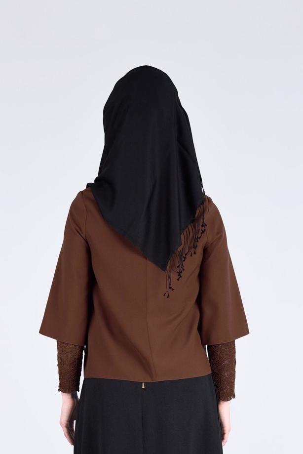 Vêtements hijab  T 9131 Kasırga-Dantelli Bluz - TRENDTESETTÜR