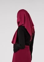 Tesettür giyim SİYAH FIRFIR DETAYLI BLUZ 9381 