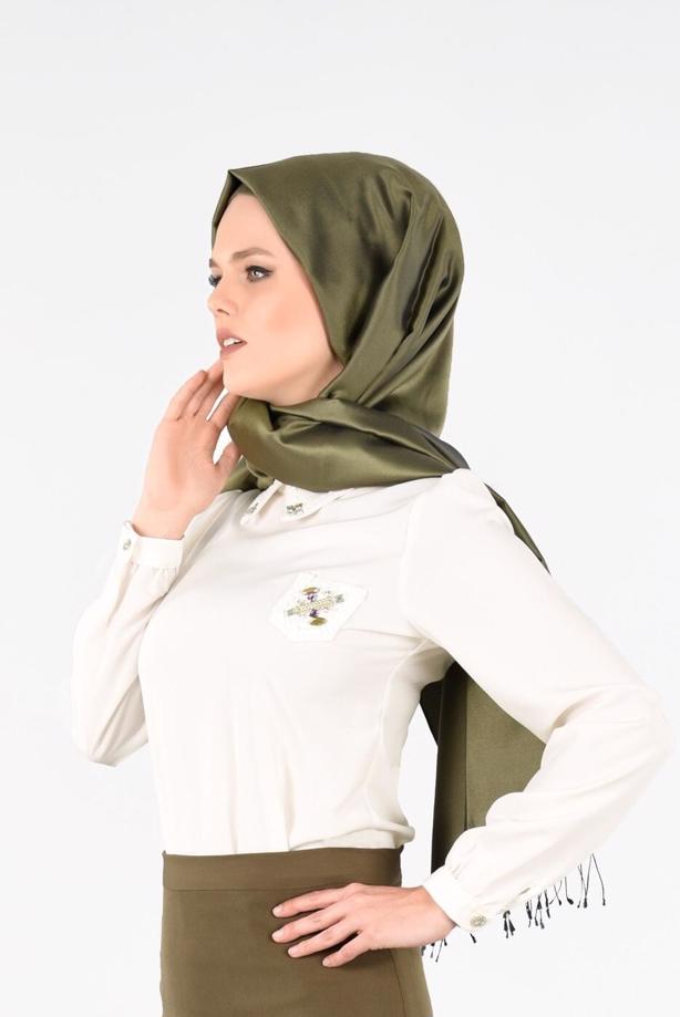 Vêtements hijab  BLOUSE WITH LACED COLLAR 9770  - TRENDTESETTÜR