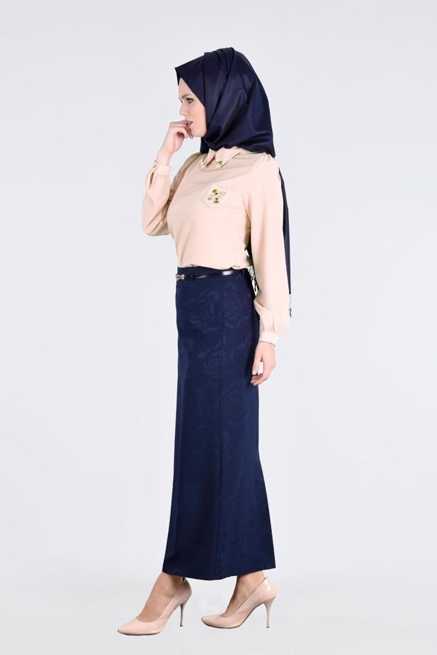 Vêtements hijab  BLOUSE WITH LACED COLLAR 9770  - TRENDTESETTÜR