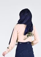 Vêtements hijab POUDRE BLOUSE À COL LAÇÉ 9770