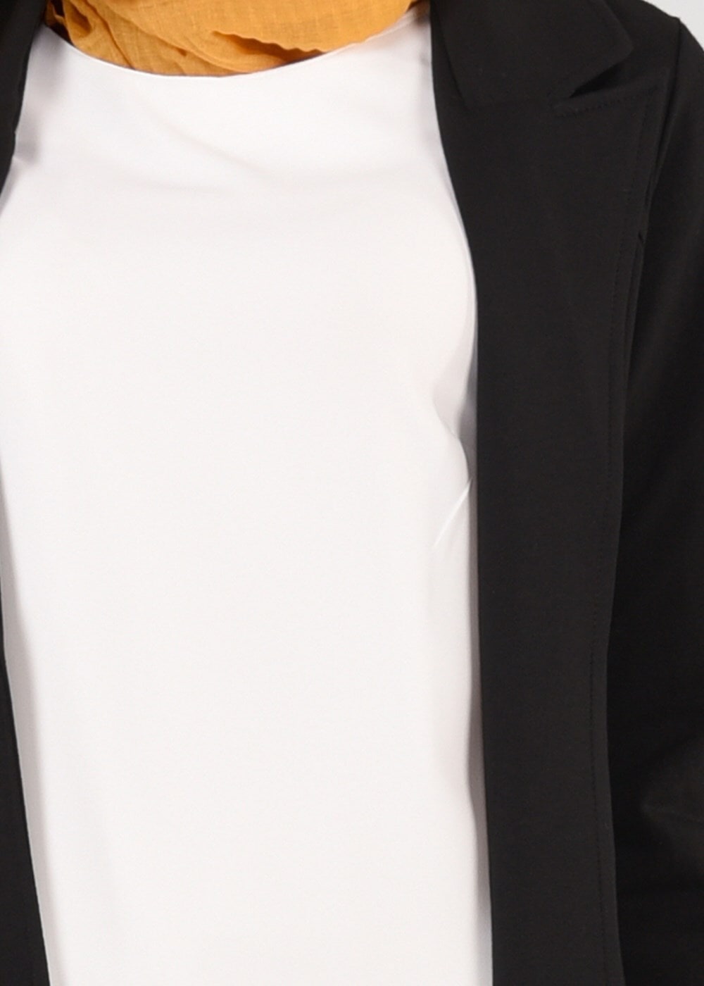 Tesettür giyim SİYAH T 0821 Cep Detaylı SporTesettür Ceket-Bwest