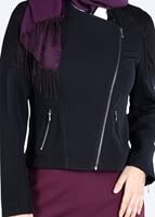 Tesettür giyim SİYAH T 4398 Dilma Tesettür 43551 Ceket-Alv Fashion