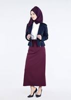 Tesettür giyim LACİVERT T 4398 Dilma Tesettür 43551 Ceket-Alv Fashion