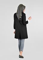 Tesettür giyim SİYAH T 4525 New Shine Tesettür Ceket -Alv Fashion