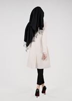 Tesettür giyim BEJ T 4528 Criss Tesettür Ceket-Alv Fashion