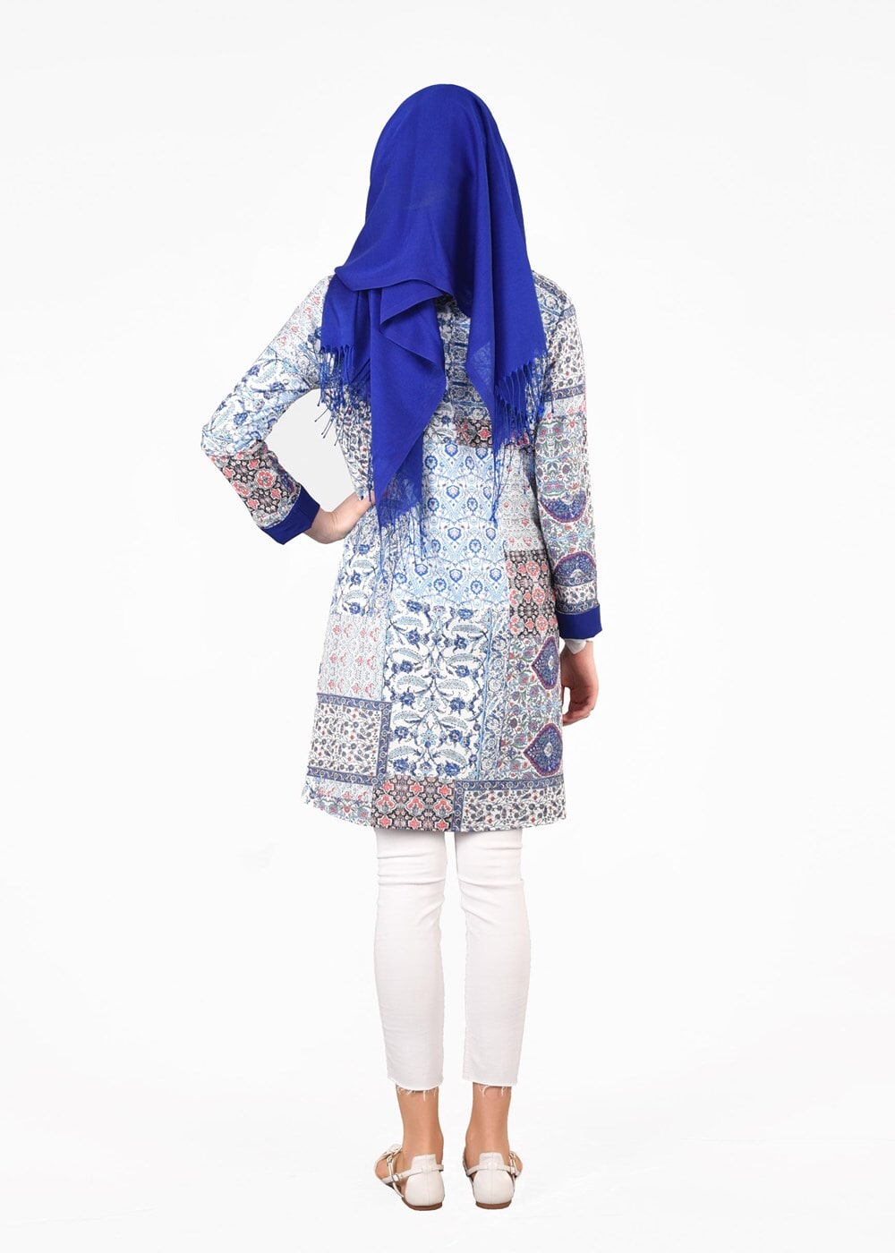 Tesettür giyim LACİVERT T 4623 Datça 6906 Ceket-Alv Fashion