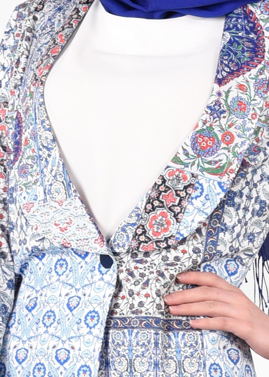 Tesettür giyim LACİVERT T 4623 Datça 6906 Ceket-Alv Fashion