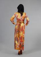 Tesettür giyim TURUNCU T 4230 Rosa Tesettür Elbise-Alv Fashion