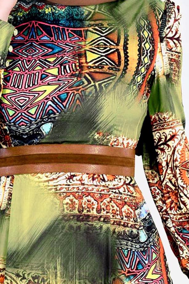 Vêtements hijab  T 4230 Rosa Tesettür Elbise-Alv Fashion - TRENDTESETTÜR