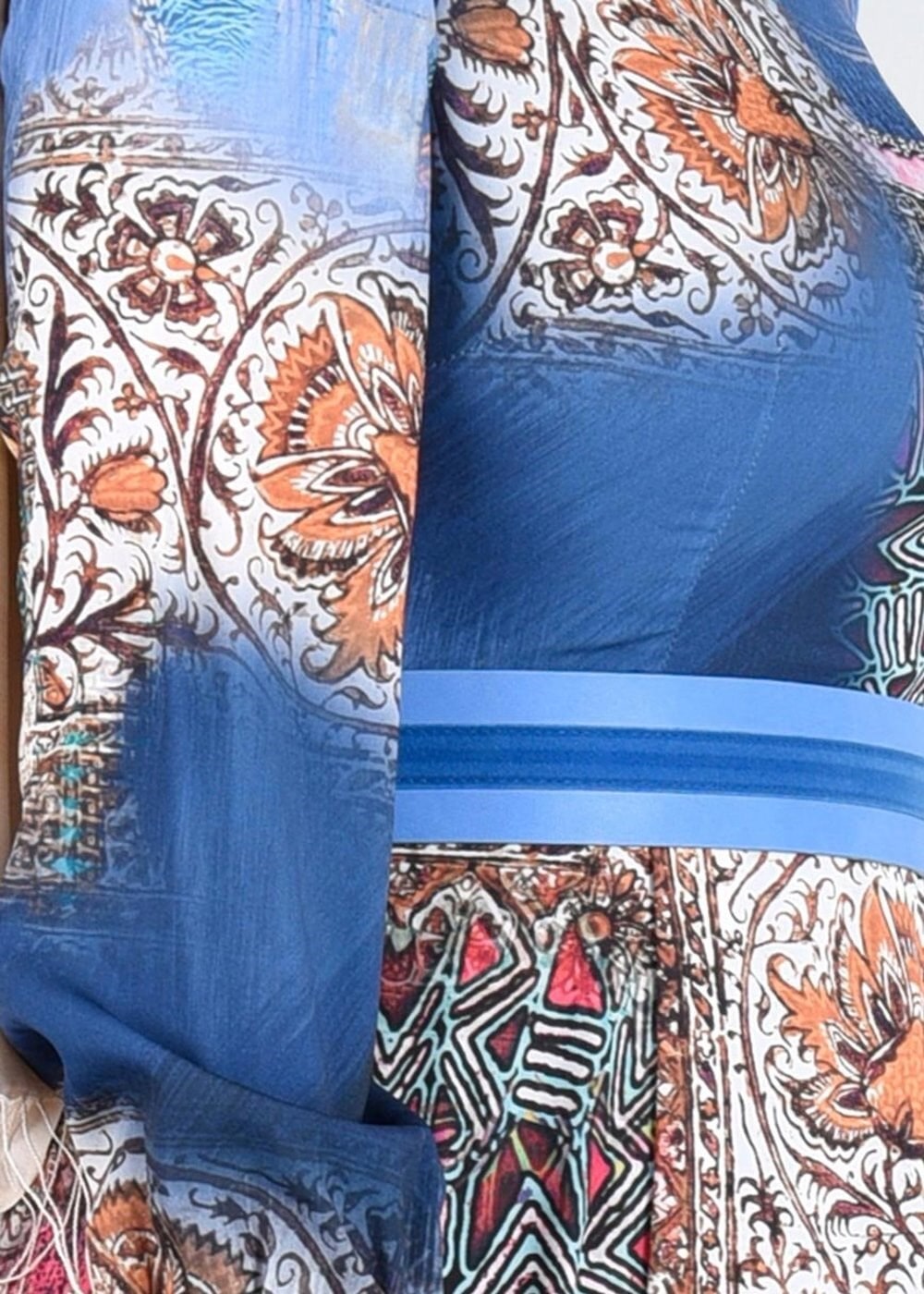 Tesettür giyim LACİVERT T 4230 Rosa Tesettür Elbise-Alv Fashion