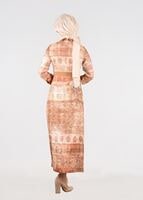 Tesettür giyim KAHVE T 4349 Rosa Tesettür Elbise-Alv Fashion