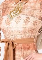 Tesettür giyim KAHVE T 4349 Rosa Tesettür Elbise-Alv Fashion