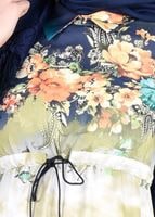 Tesettür giyim YEŞİL T 4415 Queen 3115 Tesettür  Elbise-Alv Fashion