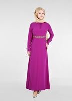 Tesettür giyim MOR T 4491 Criss Tesettür Elbise-Alv Fashion