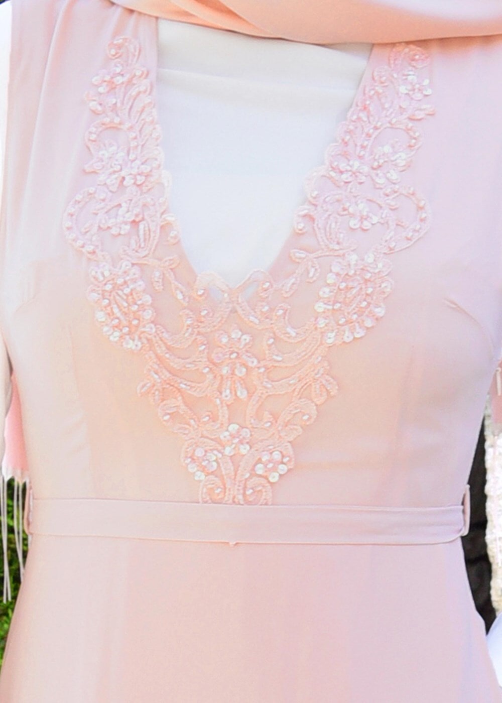 Tesettür giyim PUDRA T 4568 New Alya 2&prime;li Tesettür Elbise-Alv Fashion