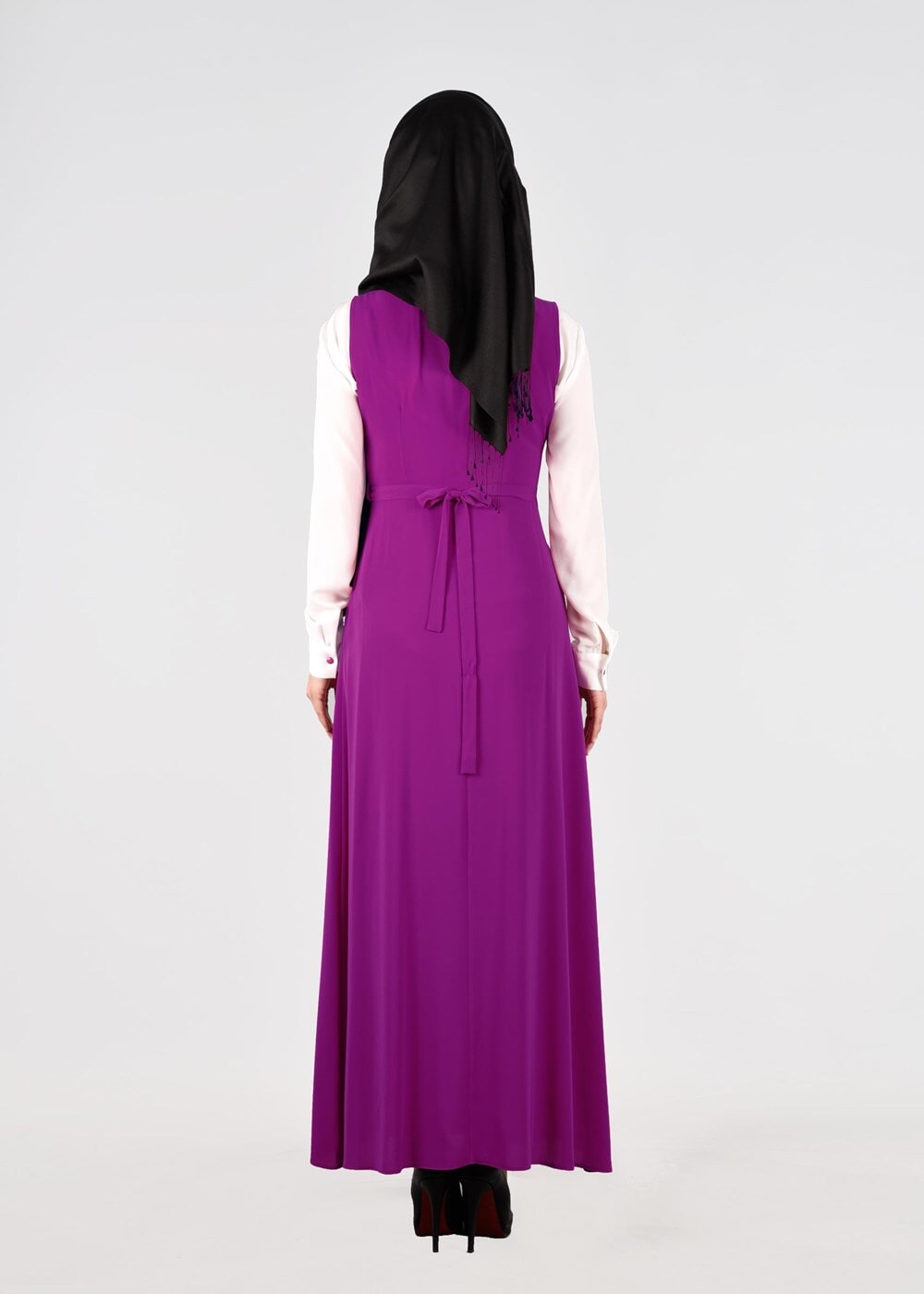 Tesettür giyim MOR T 4568 New Alya 2&prime;li Tesettür Elbise-Alv Fashion