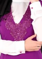 Tesettür giyim MOR T 4568 New Alya 2&prime;li Tesettür Elbise-Alv Fashion