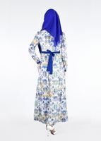 Tesettür giyim LACİVERT T 4613 Clara 7954 Tesettür Elbise-Alv Fashion