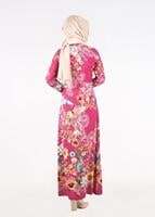 Tesettür giyim FUŞYA T 4662 Rosa 9948 Tesettür Elbise-Alv Fashion