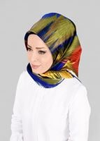 Tesettür giyim LACİVERT T 12843 ALVİNA DESENLİ EŞARP