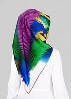 Tesettür giyim KREM T 12843 ALVİNA DESENLİ EŞARP