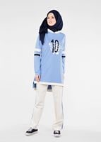 Tesettür giyim MAVİ T 0631 2&prime;li Tesettür Eşofman Takım-Bwest