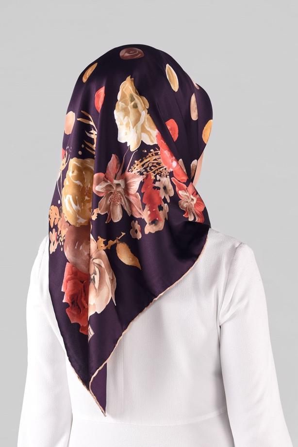Vêtements hijab PRUNE T 7800-4 SAYANORA EŞARP-PİRAMİT - TRENDTESETTÜR