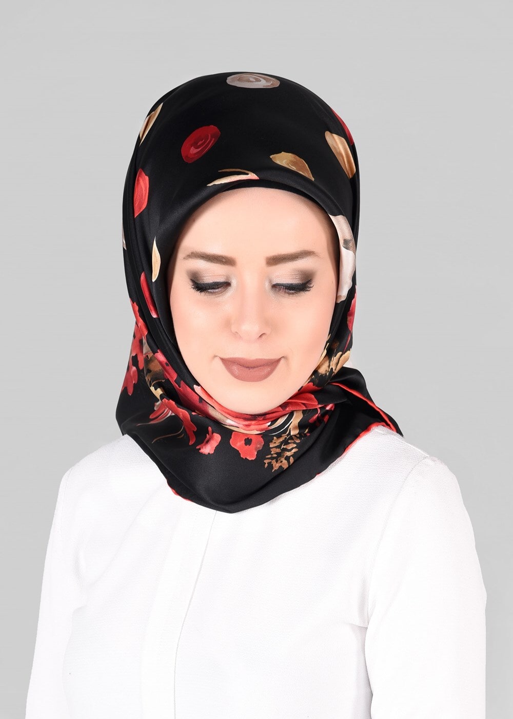 Vêtements hijab NOIR T 7800-4 SAYANORA EŞARP-PİRAMİT