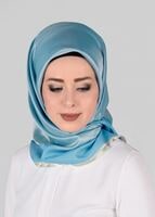 Hijab clothing BLUE T 74010 YASEMİN EŞARP-PİRAMİT