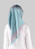 Vêtements hijab BLEU T 74010 YASEMİN EŞARP-PİRAMİT