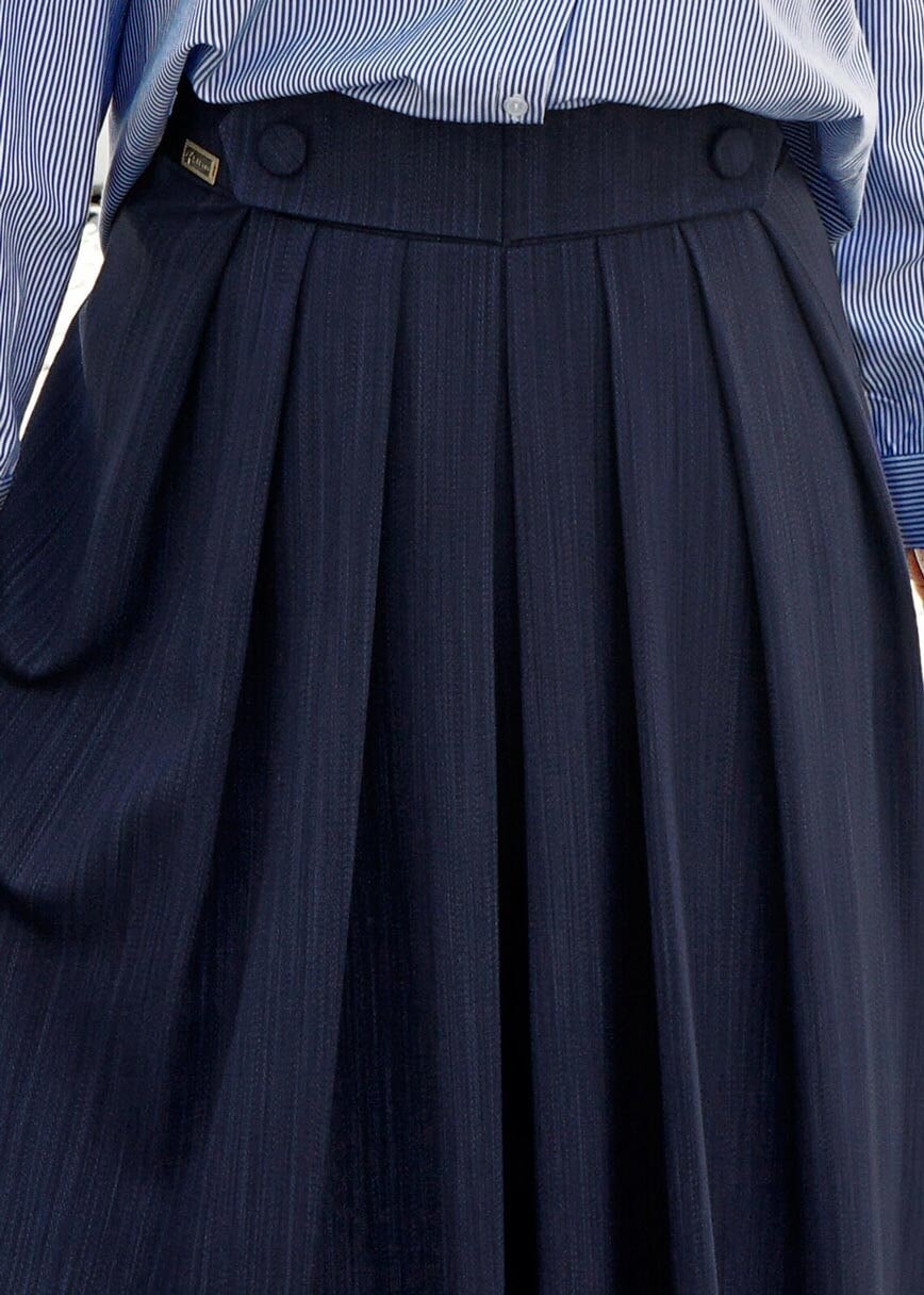 Vêtements hijab BLEU MARINE T 0614 Işıl Lıfe-Piliseli Etek