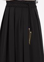 Tesettür giyim SİYAH T 693 Dantel Detaylı Etek-İşler Collection