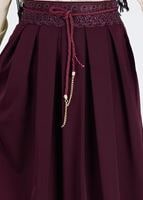 Tesettür giyim MOR T 693 Dantel Detaylı Etek-İşler Collection