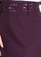 Tesettür giyim MÜRDÜM T 793 Kuşak Kısmı Pul Detaylı Etek-İşler Collection