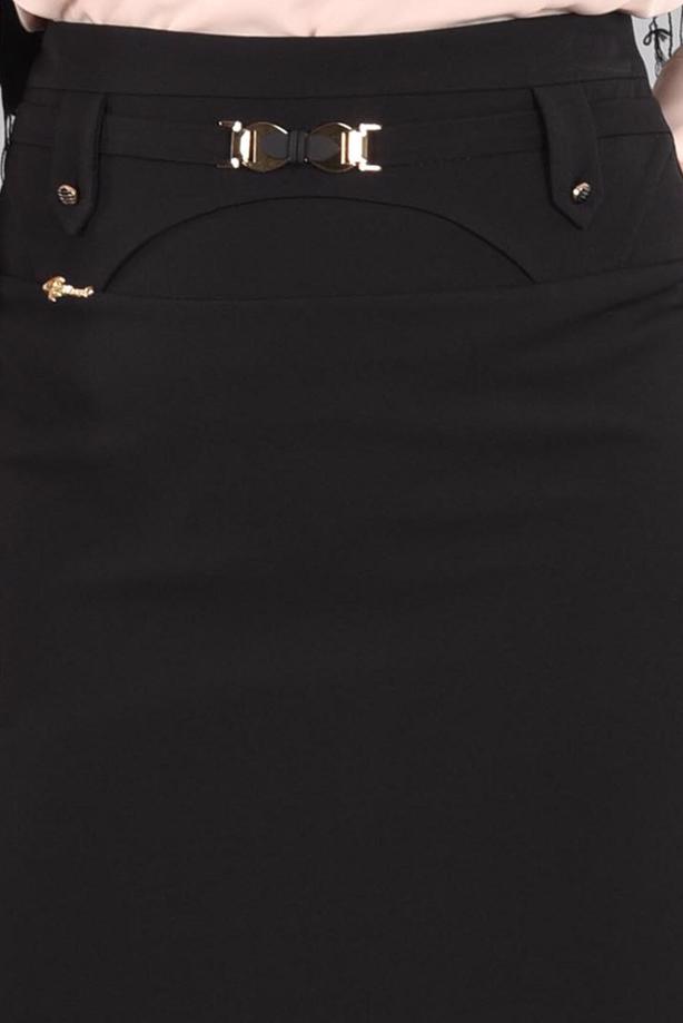 Vêtements hijab  T 5214 Işıl Lıfe-Kemer Detaylı Etek - TRENDTESETTÜR