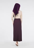 Hijab clothing PLUM T 5214 Işıl Lıfe-Kemer Detaylı Etek