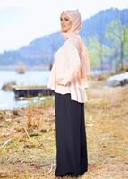 Hijab clothing NAVY BLUE T 6001 Işıl Lıfe-Kuşaklı Pantolon Etek