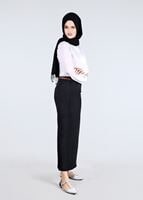 Tesettür giyim SİYAH T 6835 Sina Tesettür 6810 Etek-Alv Fashion